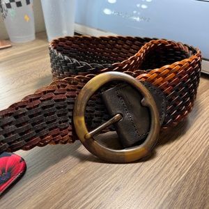 Hyde Woven Leather Belt “Firesprite Belt” by Hyde Collection size medium